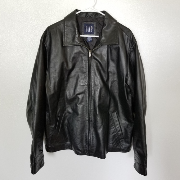 GAP Other - Gap Men's Genuine Leather Jacket Size Large